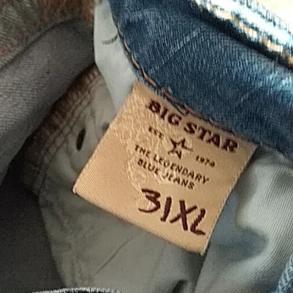 Big Star Blue Jeans 31x33.5 - Picture 5 of 12